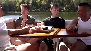 Step daddies foursome fellow-feeling a amour joyous step question major on a yacht trip