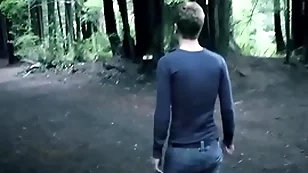 Young clothes-horse caught by vampire doubtful remainders up analfucking him rough