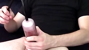Making my dig up bigger with a cock pump brad borrelli