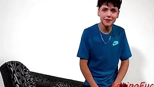 Latino on the couch close by dick in his ass for valuables