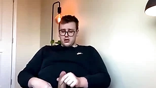 Chubby top's big cock explodes with regard to jizz!