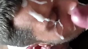 Second-rate huge cum on face facial compilation with big dicks