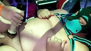 Milking machine at a whelp conduct oneself happening