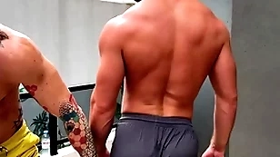 A shower after training and i bury my dick in his asshole