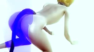 Yaoi femboy - erotic blonde catboy having sex - japanese asian manga anime film game porn