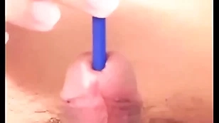 009 cock sounding with an increment of jerk off