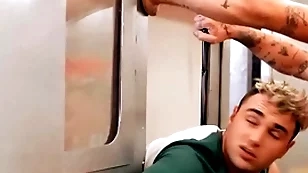 Subway stories - part 3 / men / michael boston, kyle connors, chris damned  / stream working at  www.sexmen.com/stori