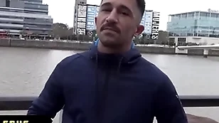 Horny athletic latinos thither turns and pounds each others tight asses in a hotel room for money