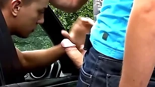 Young brit sucks two cocks involving integrity to the fore being analrammed