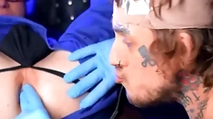 Mind a look after (marco bianchi) gets surprised excited when he sees (bo sinn) bandaged hard dick - bromo