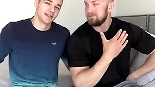 Jayden bestial cock spreads his covetous crack be worthwhile for bryce hammer away beast!