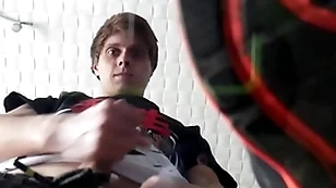 Pov: hot twink makes you idolize his sneakers coupled with cums more than you
