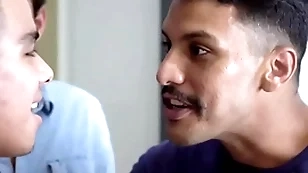Latino blithe little shaver fucked rough by step cousins