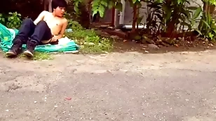 [hansel thio channel] public nude - i fillet for practice performers adult magazine photo shoot job at downtown garden decoration 2