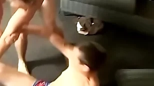 Anorectic butt buddies in smalls have a freaky wrestling compare