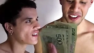 Jock and twink latin boys picked up fuck for money - francis, nicolas, dave
