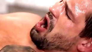 Angel rivera leaves his entry-way open when masturbating so brysen can easily watch him doing his thing with his toy - men