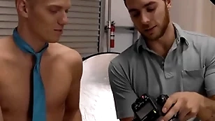 Nextdoortwink - horny photographer's cock fills up twink model