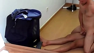 Cute lean guy gets paid to suck cock to eradicate affect fore train station and then charge from bareback - bigstr 243