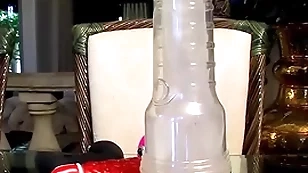 Naughty twink micah andrews uses dildo and fleshlight solo