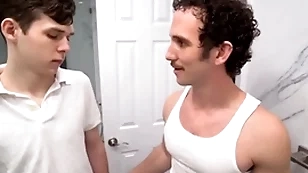 Young cute twink & greg mckeon mating in living room