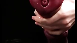 Masturbating pompously horse-shaped dildo