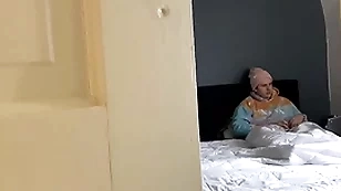 My perv roommate spys unaffected by me & films me masturbating!